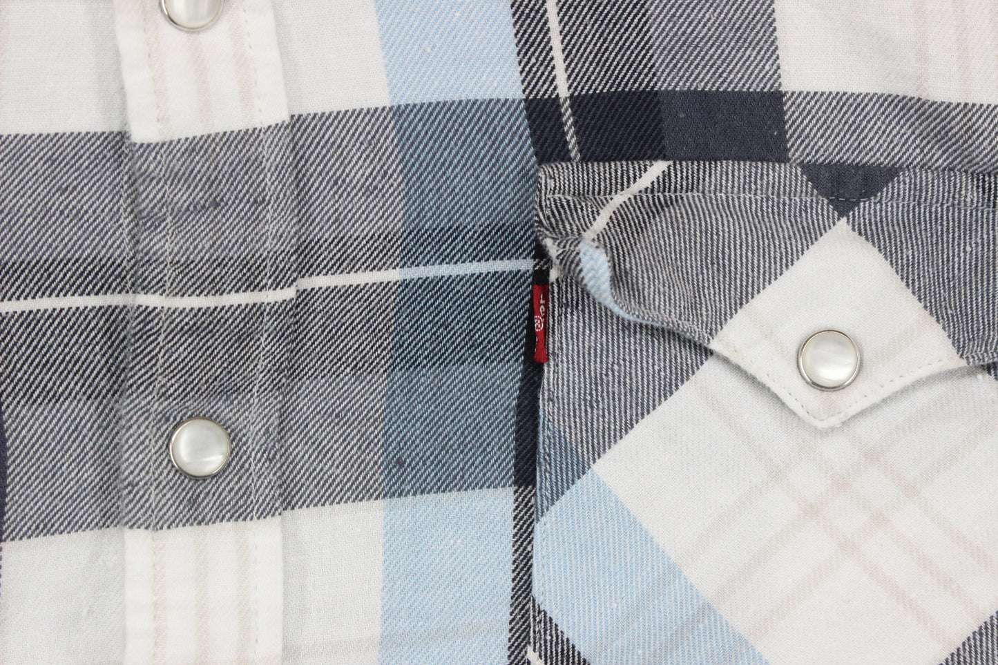 Mens Western Shirt Pearl Snap Long Sleeve Check