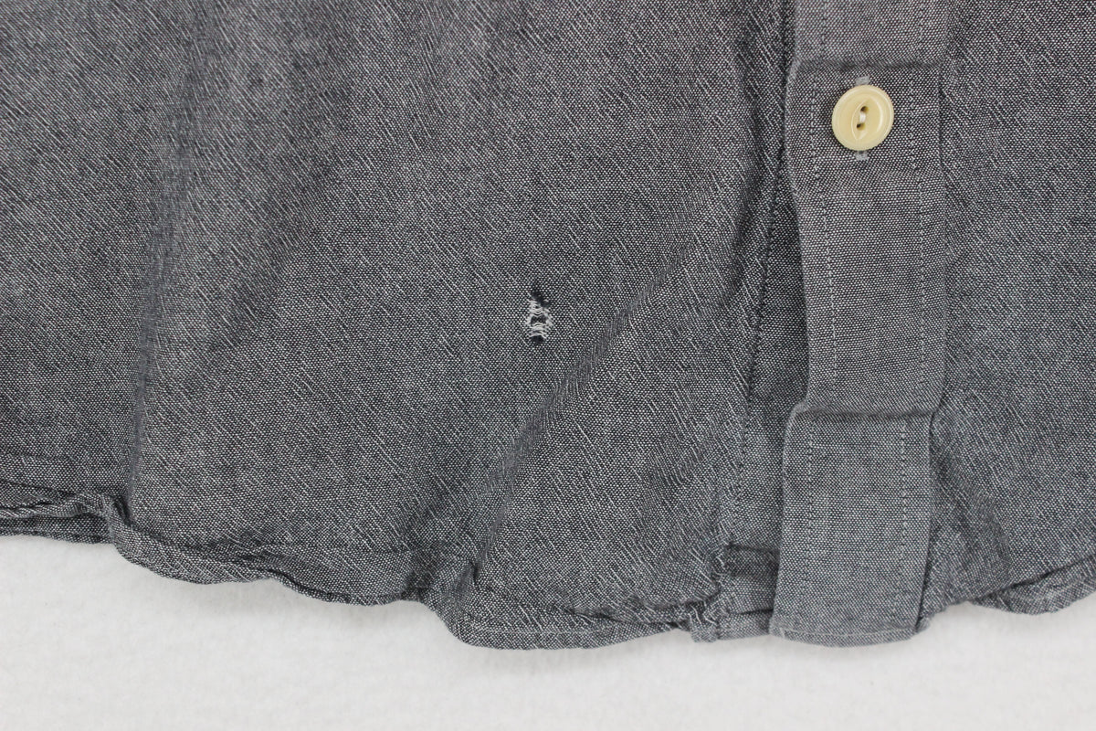 Mens Shirt Button Up Long Sleeve Collared
