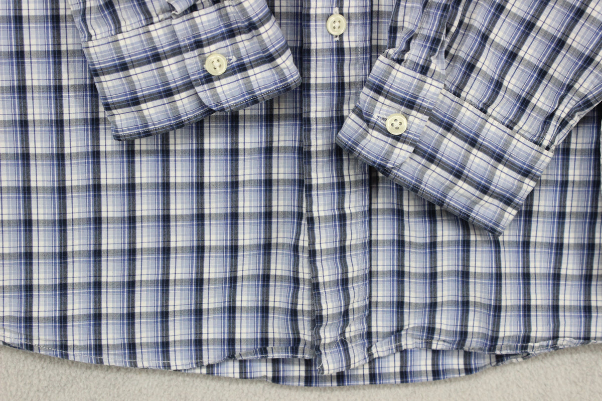 Mens Plaid Shirt  Button Up Casual