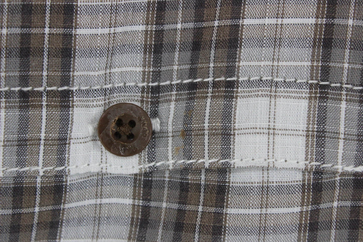Mens Shirt Check Short Sleeve Outdoor