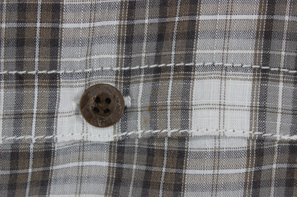 Mens Shirt Check Short Sleeve Outdoor