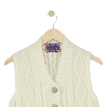 Womens Cardigan Vest Knit Sleeveless