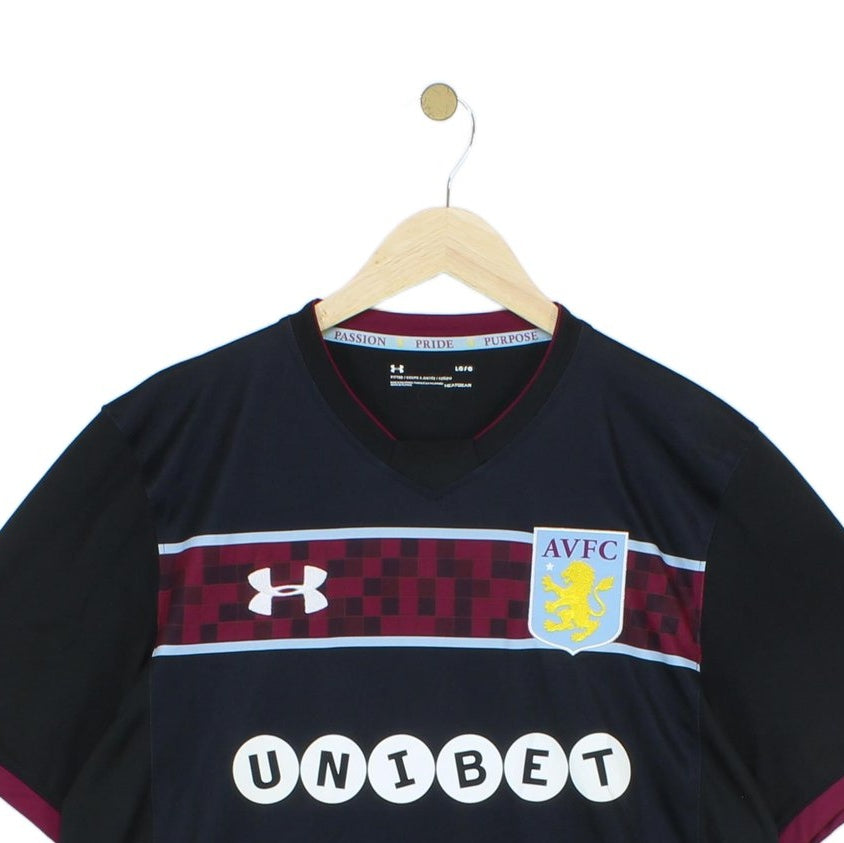 Mens Aston Villa 2017-18 Football Shirt Away Jersey