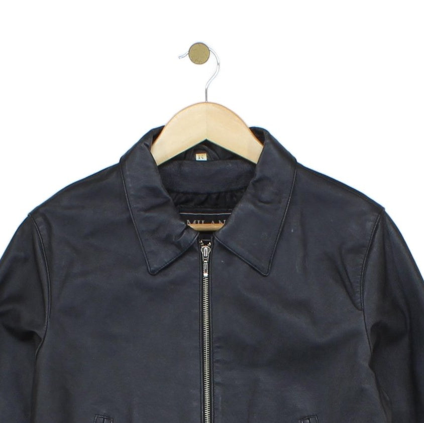 Womens Leather Jacket Full Zip