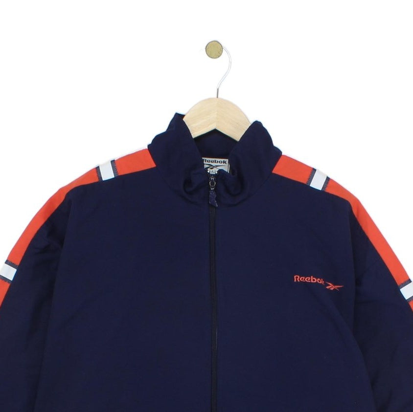 Mens Track Jacket Oversized Fit Full Zip Striped