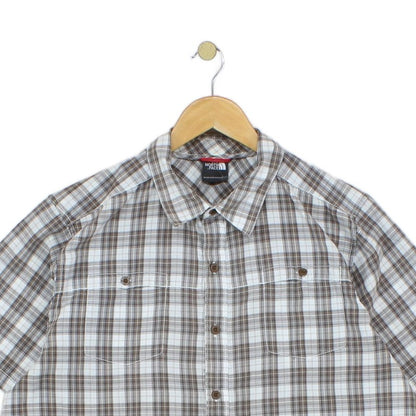 Mens Shirt Check Short Sleeve Outdoor