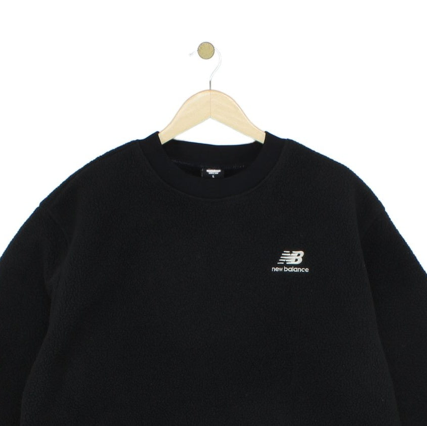 Mens Sherpa Fleece Sweatshirt Crew Neck Pullover