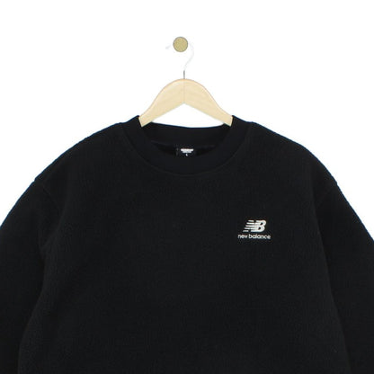 Mens Sherpa Fleece Sweatshirt Crew Neck Pullover