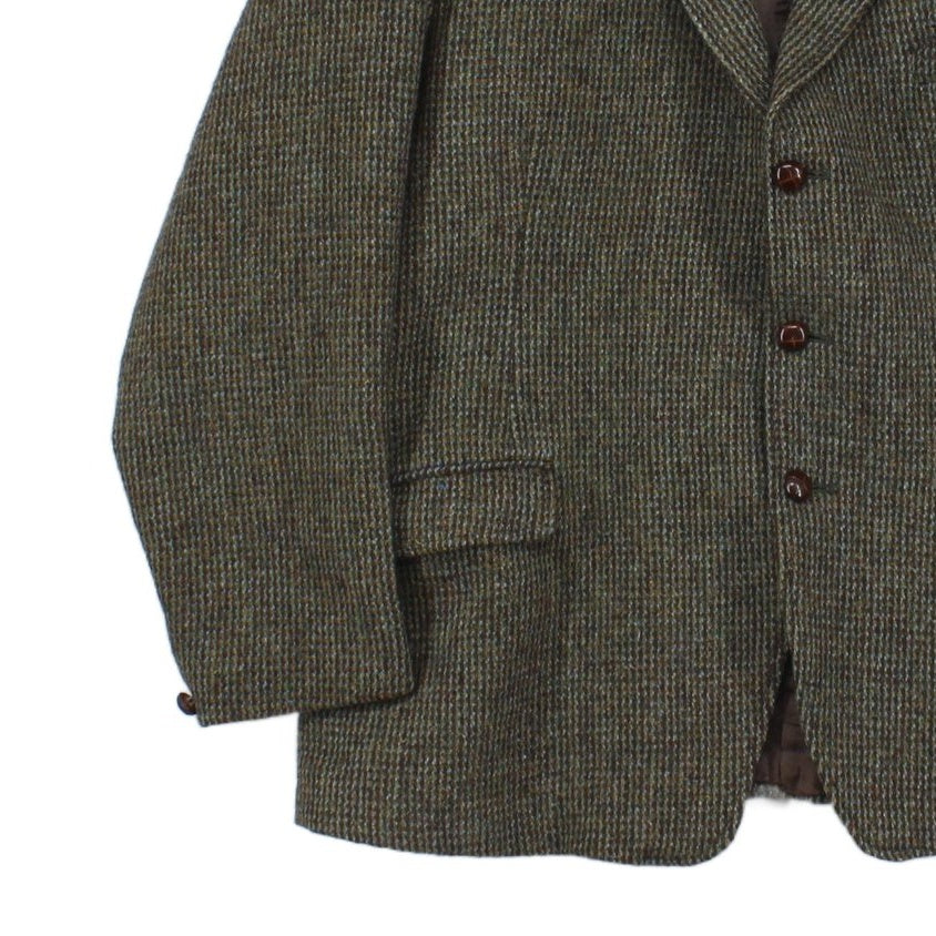 Mens Harris Tweed Blazer Formal Jacket Wool
