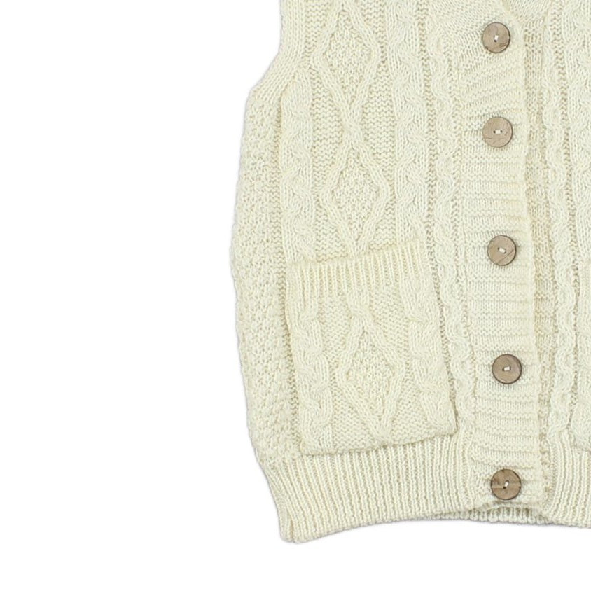 Womens Cardigan Vest Knit Sleeveless