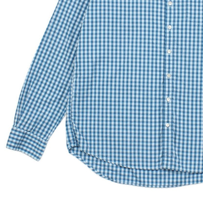 Mens Check Shirt Button Down Long Sleeve