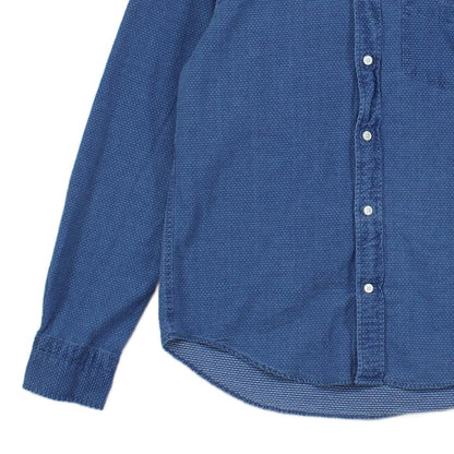 Mens Shirt Button Up Collared Long Sleeve