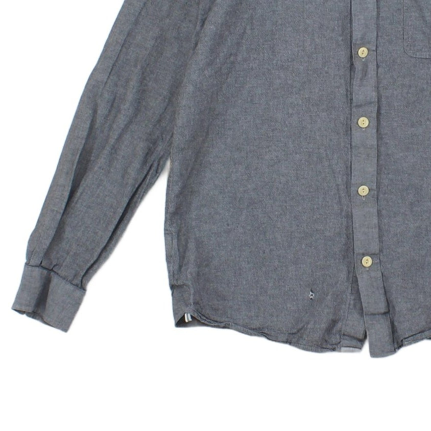 Mens Shirt Button Up Long Sleeve Collared