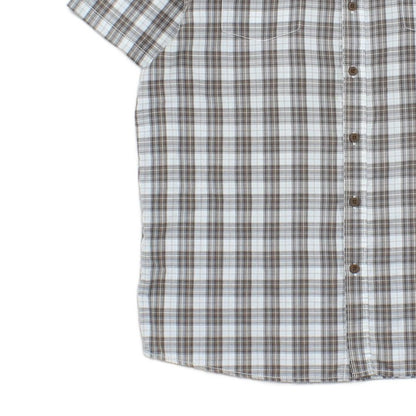 Mens Shirt Check Short Sleeve Outdoor