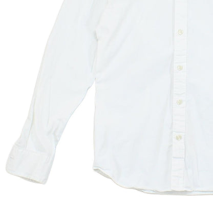 Mens Shirt Slim Fit Stretch Long Sleeve Collared