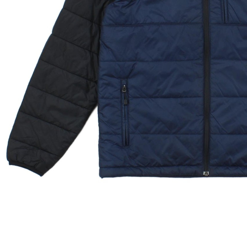 Mens Quilted Jacket Insulated Hooded Outdoor