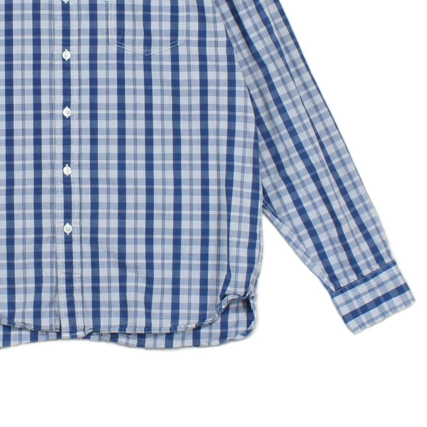 Mens Plaid Shirt Button Up Check