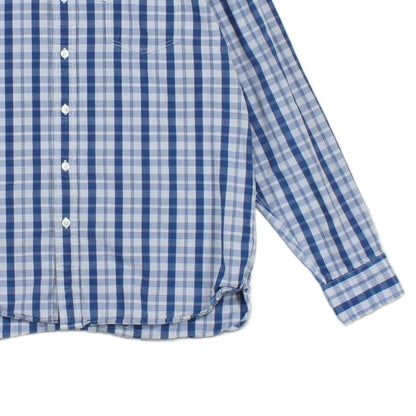 Mens Plaid Shirt Button Up Check