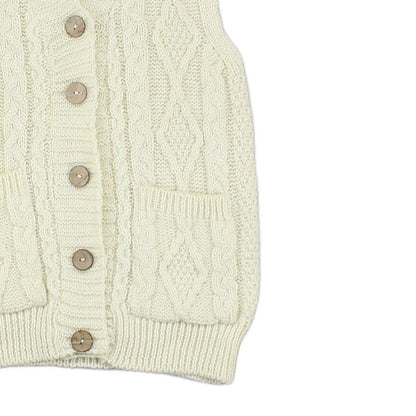 Womens Cardigan Vest Knit Sleeveless