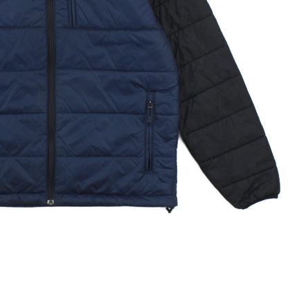 Mens Quilted Jacket Insulated Hooded Outdoor