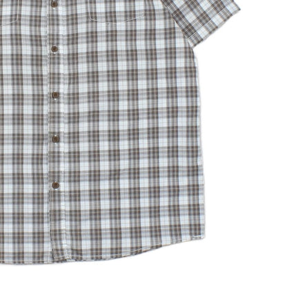 Mens Shirt Check Short Sleeve Outdoor