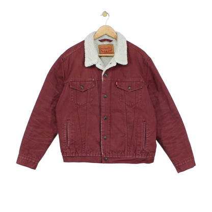 Mens Sherpa Jacket Regular Fit Snap