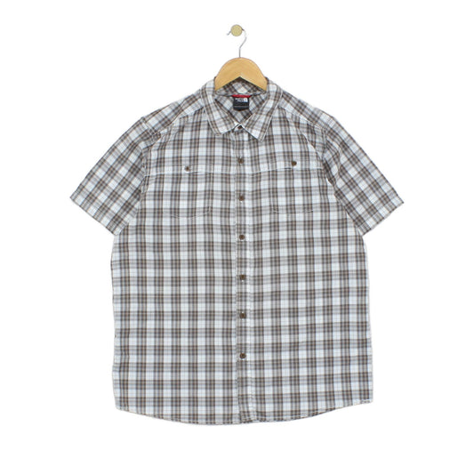 Mens Shirt Check Short Sleeve Outdoor