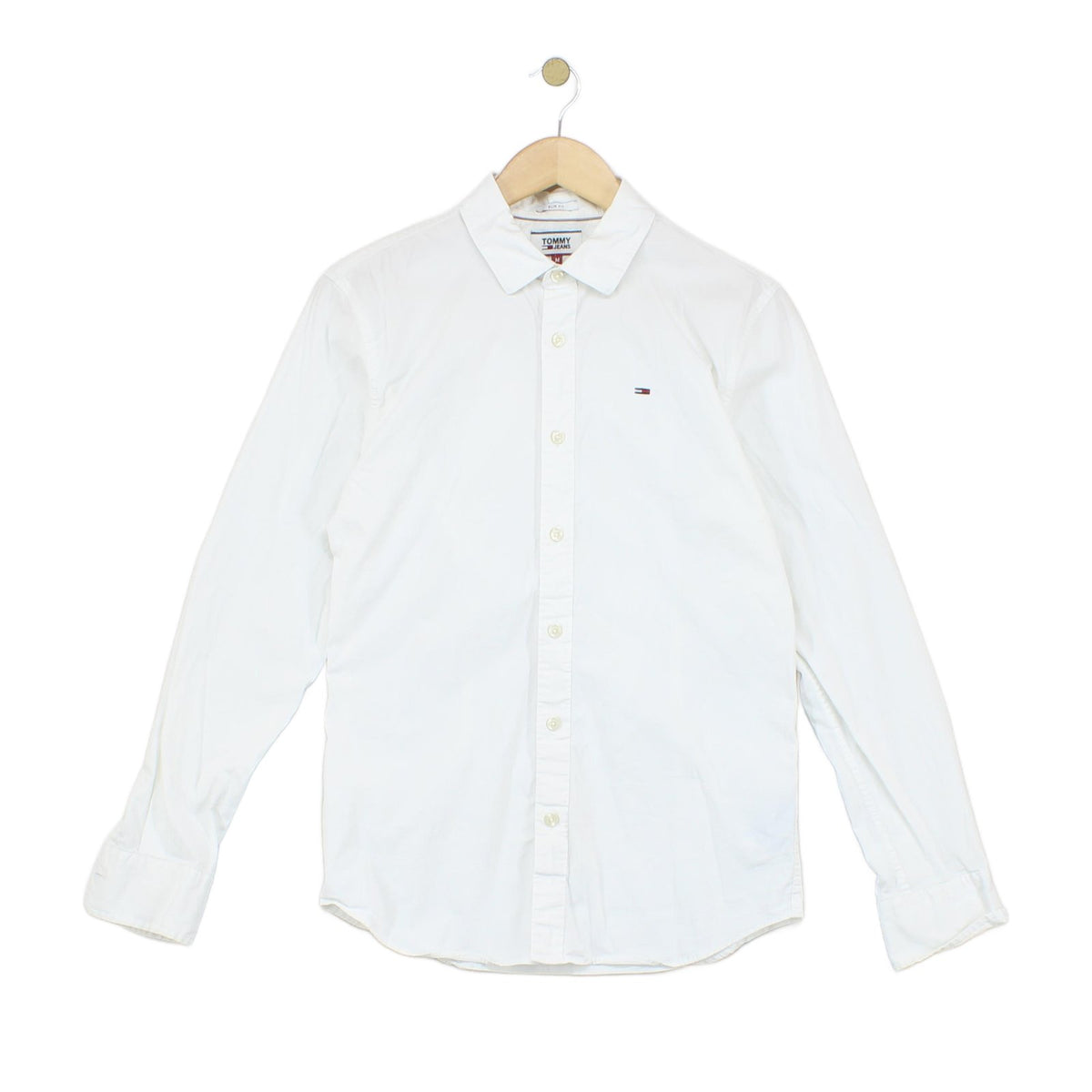 Mens Shirt Slim Fit Stretch Long Sleeve Collared