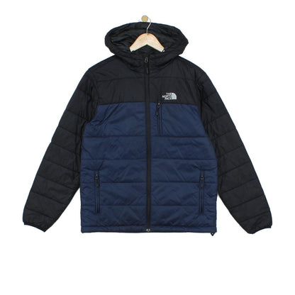 Mens Quilted Jacket Insulated Hooded Outdoor