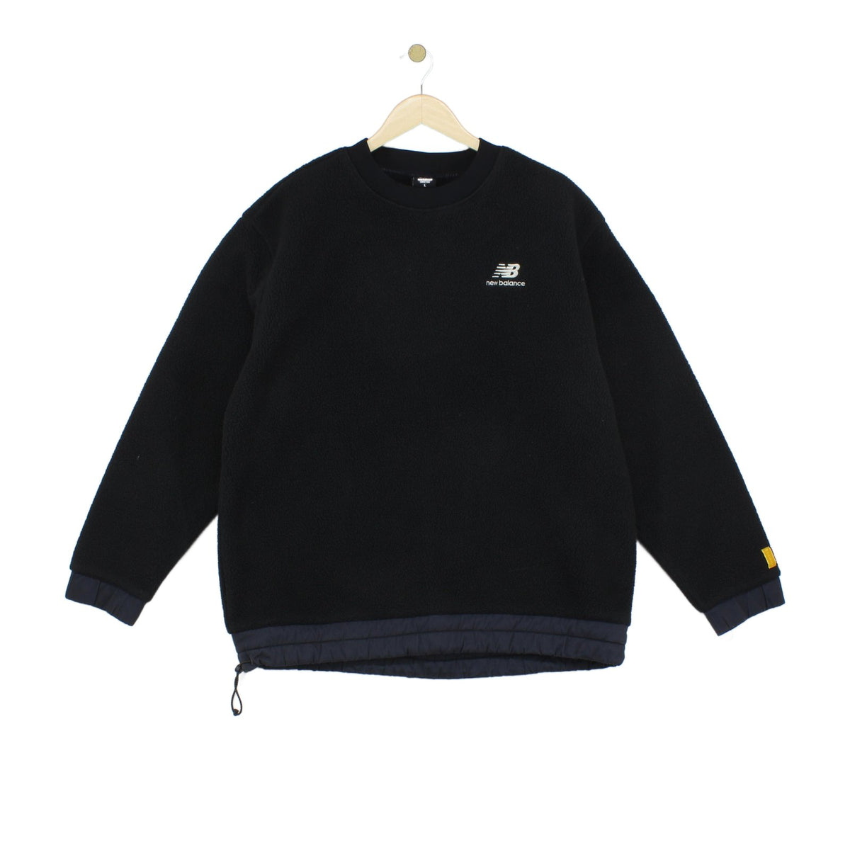 Mens Sherpa Fleece Sweatshirt Crew Neck Pullover