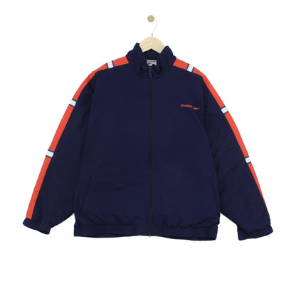 Mens Track Jacket Oversized Fit Full Zip Striped