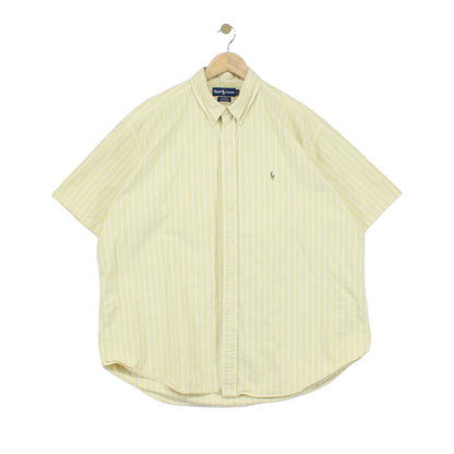Mens Striped Shirt Short Sleeve