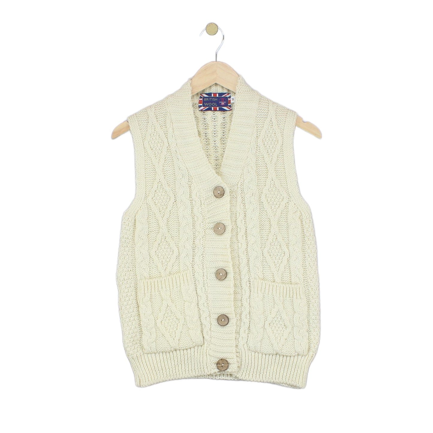 Womens Cardigan Vest Knit Sleeveless
