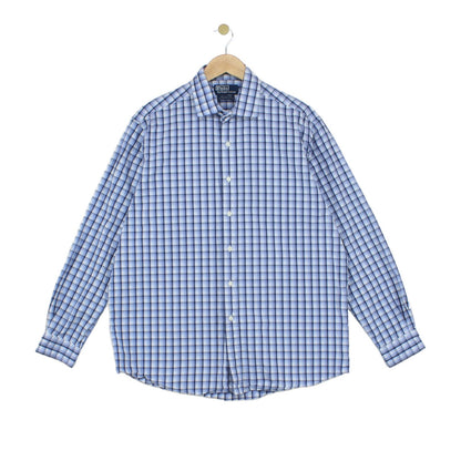 Mens Plaid Shirt  Button Up Casual