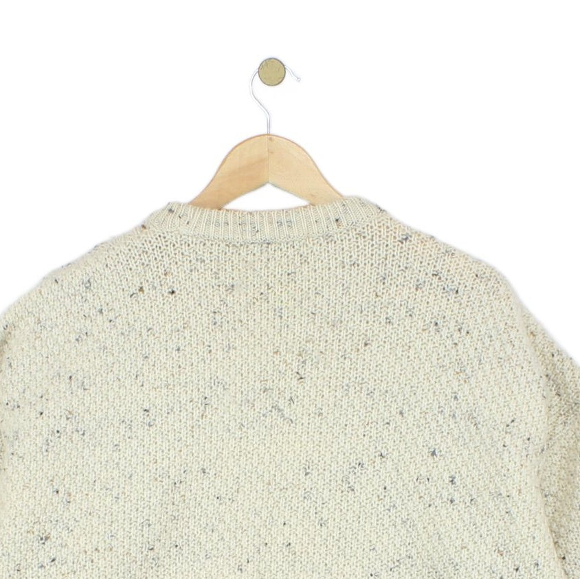 Womens Aran Knit Jumper Cable Knit Uk Made Relaxed Fit