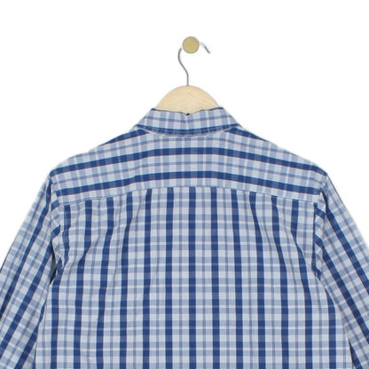 Mens Plaid Shirt Button Up Check