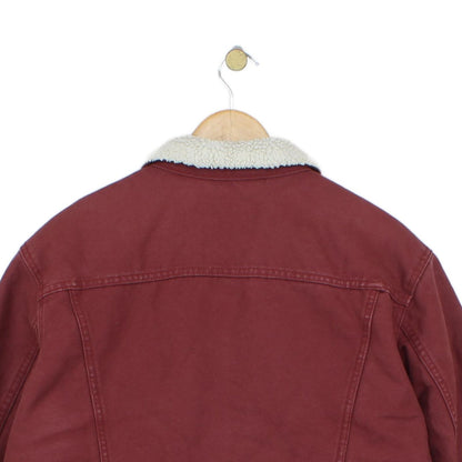 Mens Sherpa Jacket Regular Fit Snap