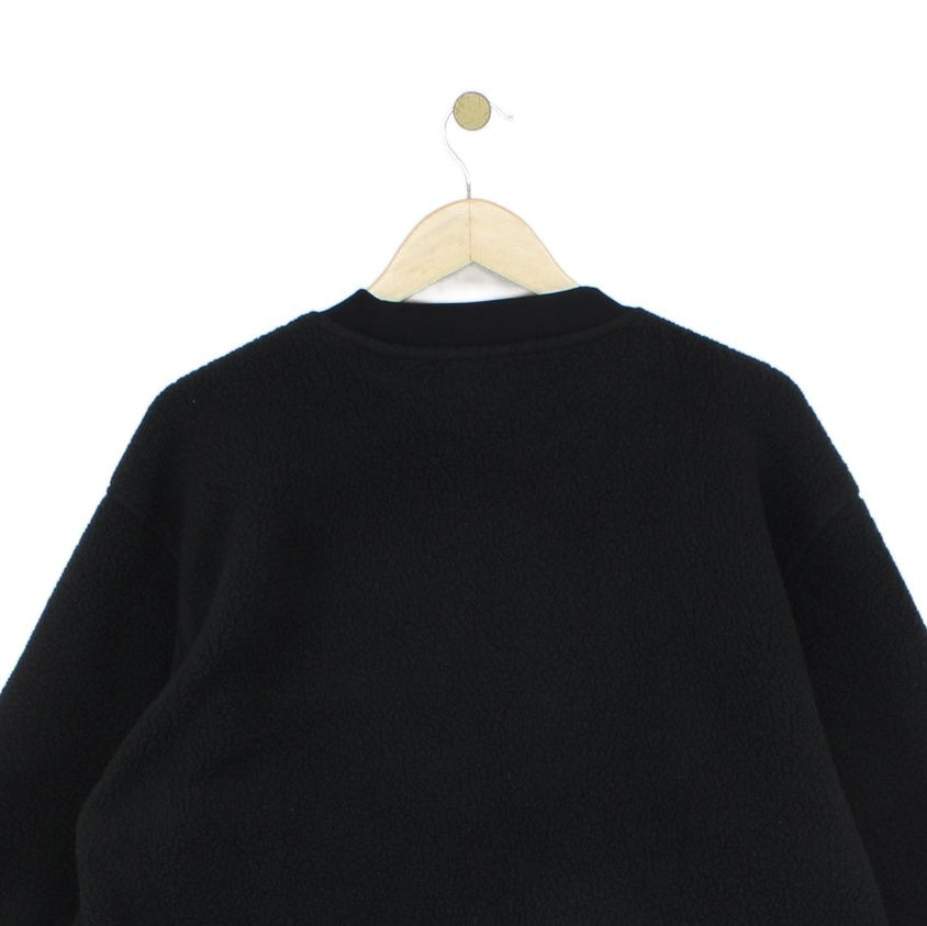 Mens Sherpa Fleece Sweatshirt Crew Neck Pullover