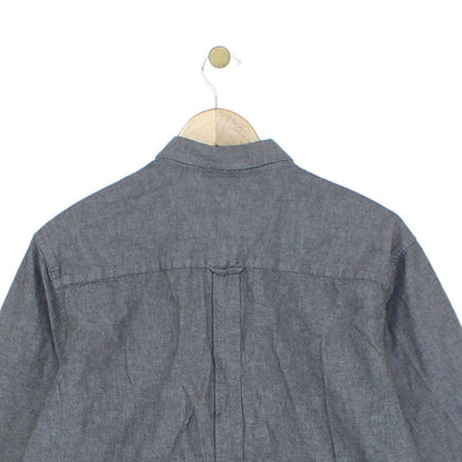 Mens Shirt Button Up Long Sleeve Collared