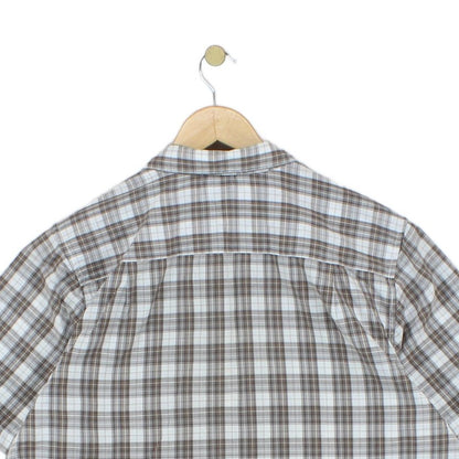 Mens Shirt Check Short Sleeve Outdoor