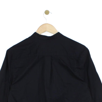Mens Shirt Button Up Classic Band Collar
