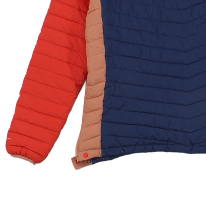 Womens Quilted Jacket Snap Hooded Insulated