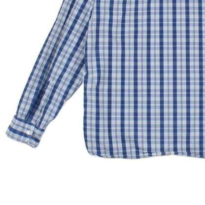 Mens Plaid Shirt Button Up Check