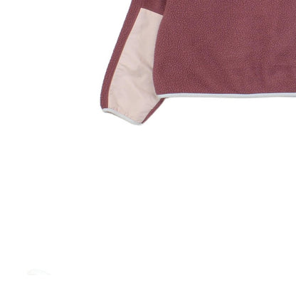 Womens Fleece Jacket Snap Button Oversized