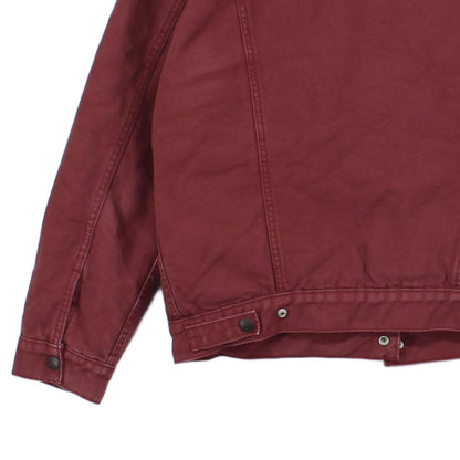 Mens Sherpa Jacket Regular Fit Snap
