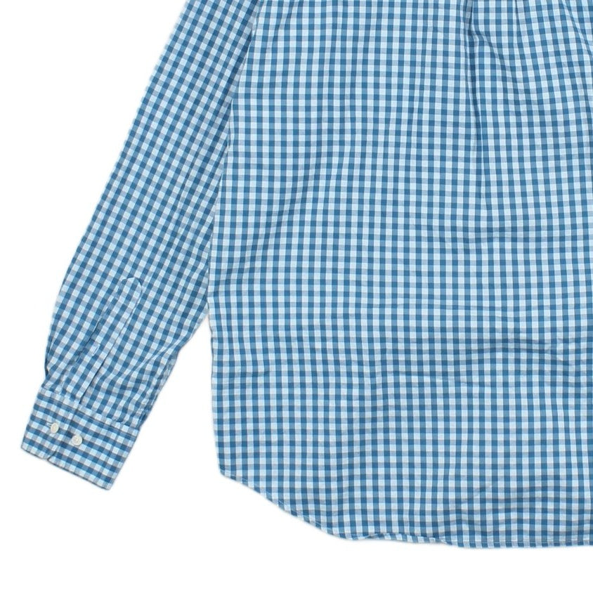 Mens Check Shirt Button Down Long Sleeve