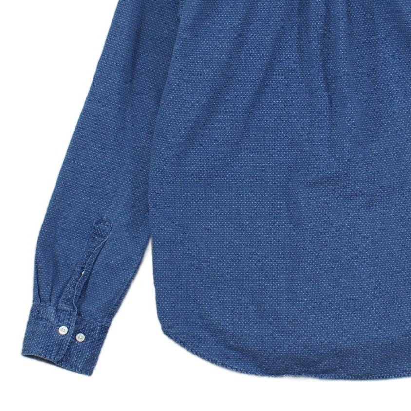 Mens Shirt Button Up Collared Long Sleeve