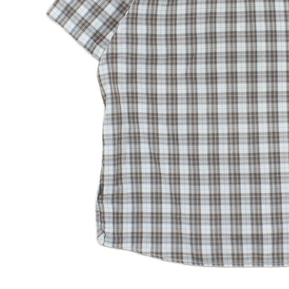 Mens Shirt Check Short Sleeve Outdoor