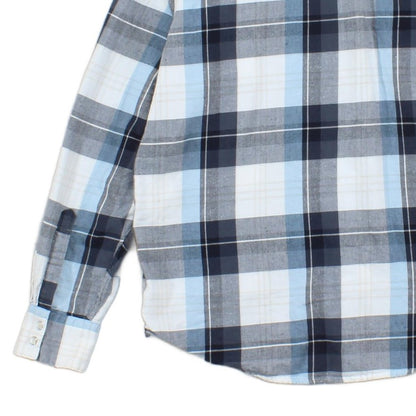 Mens Western Shirt Pearl Snap Long Sleeve Check