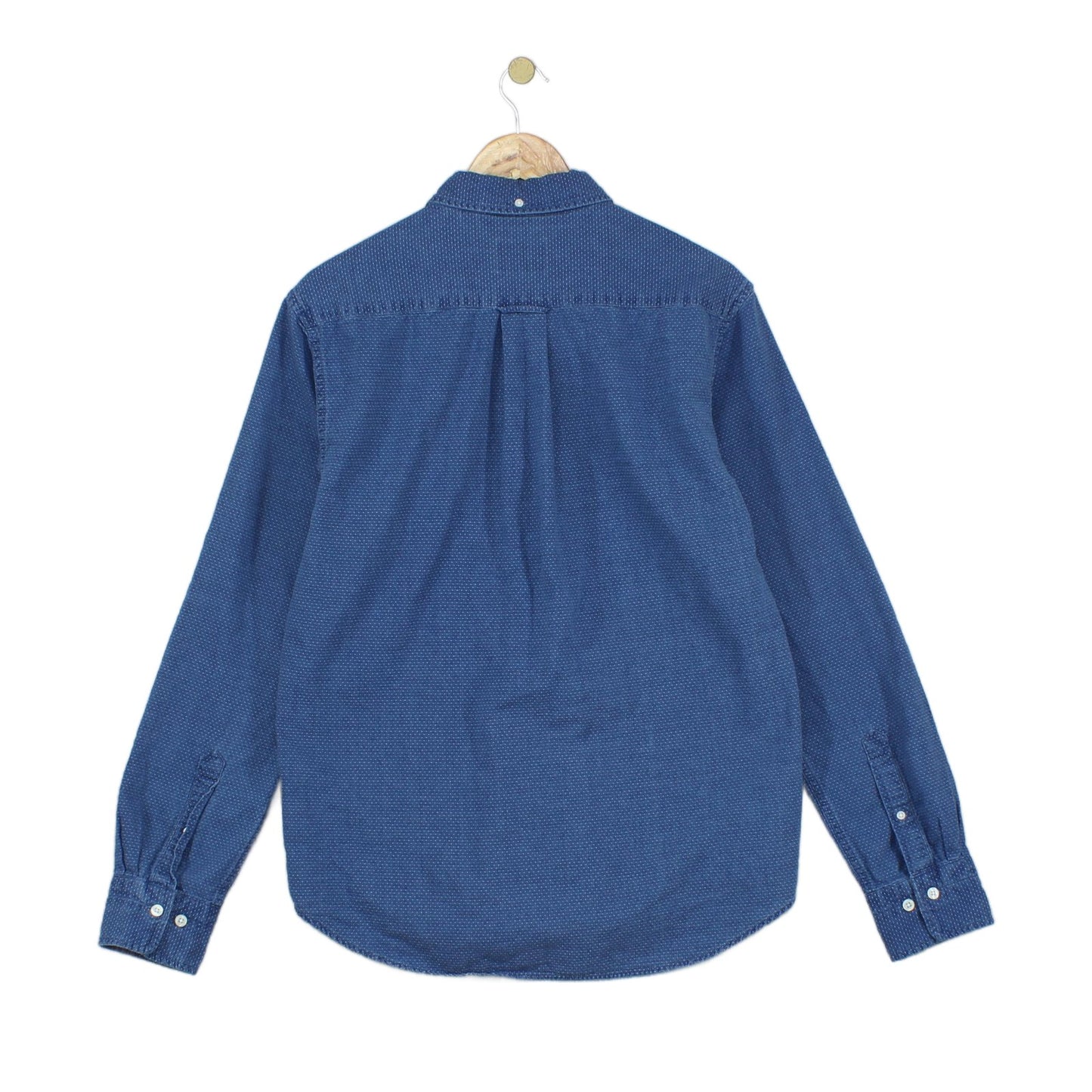 Mens Shirt Button Up Collared Long Sleeve